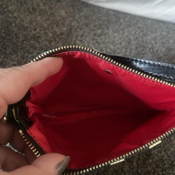 Kate Spade Polka Dot Patent Leather Crossbody Black / Ivory - Picture 6 of 6